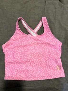 (GIRLS) Block Morgan Keyhole Dancewear Top